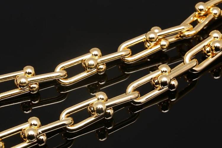 A534-금도금 6.8*15.5 mm Tiffany Chain L size (50cm)