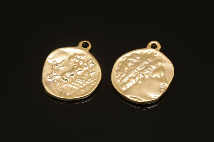 [도매] M071-무광골드 고대 양면 메달 (20 개)