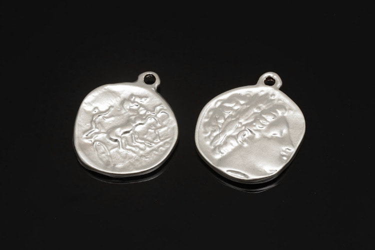 [도매] H1431-무광백금 고대 양면 메달 (20 개) 요일발송