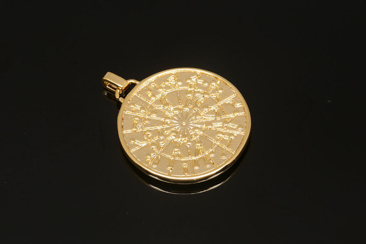 [도매] CH116-금도금 양면 별자리 코인 (20개)