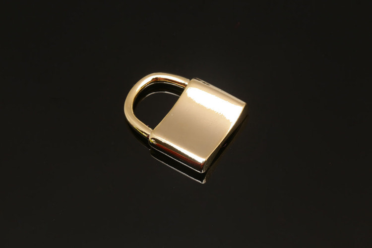 [도매] CH4001-금도금 커브 자물쇠 (20개)