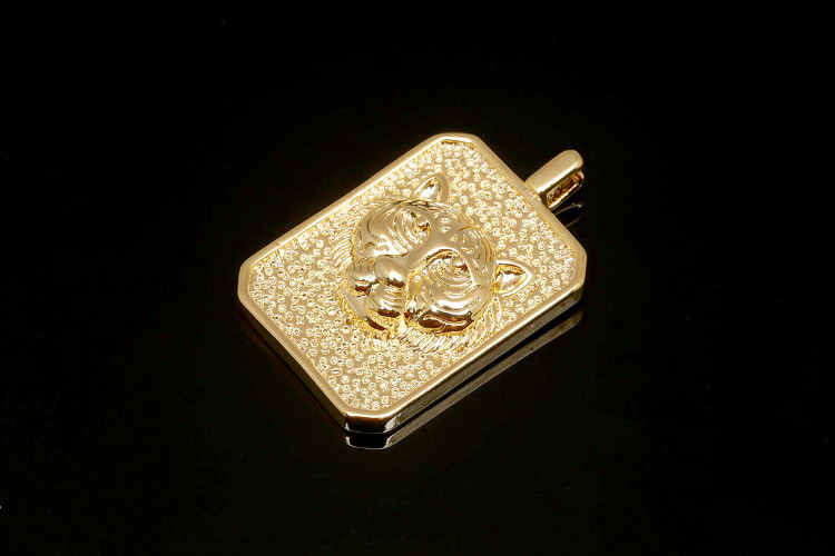 [도매] CH4004-금도금 타이거 펜던트 (20개)