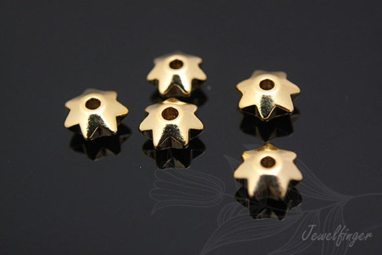 [도매] H134-금도금 별 스페이서 6mm (100개)