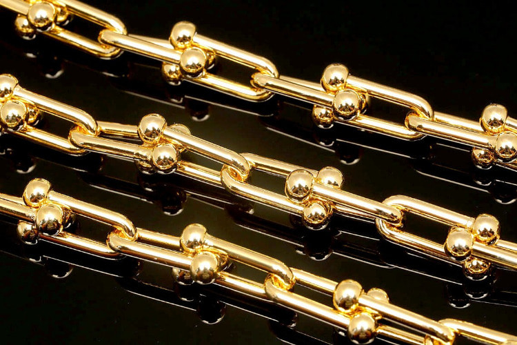 A551-금도금 5*13.5mm Tiffany Chain M Size (50cm)