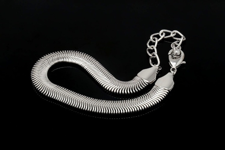 [도매] R010-삼원 합금 도금 코팅 HK 8.0D Snake Chain 팔찌 16cm+6cm (20개)