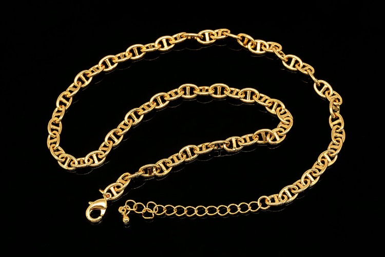 [도매] R072-금도금 코팅 B212BS Chain 40cm+5cm (20개)