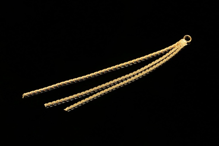 [도매] CH7037-금도금 65mm 체인 펜던트 (20개)