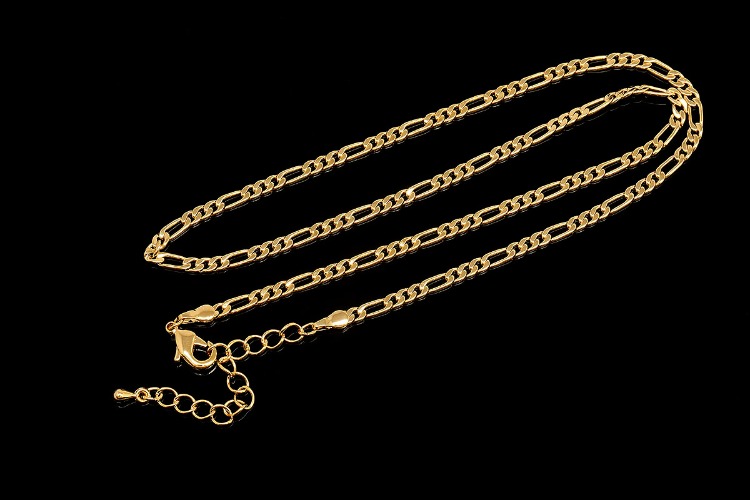 [도매] R087-금도금 FG 180 SCR 휘가로 Chain 43cm+5cm (20개)