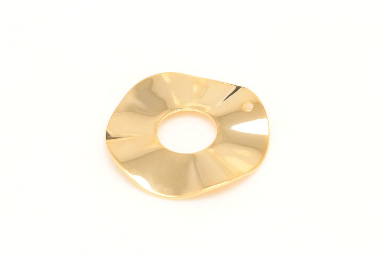[도매] CH6138-금도금 24mm 도넛 펜던트 (20개)