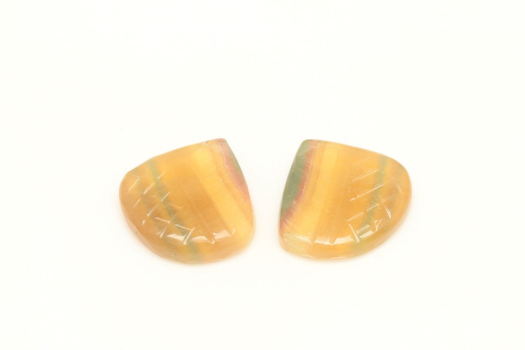 G017-플루어라이트 (Flourite Multi Color) Carving Beads 3번