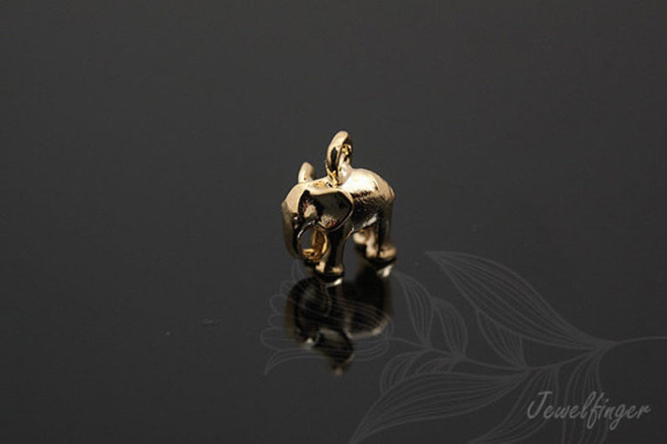 [도매]M575-금도금 미니 코끼리 (20개)