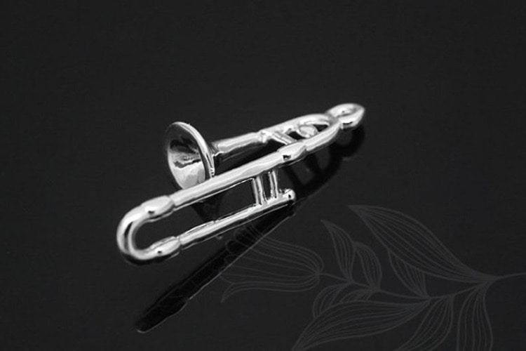 [도매] M1204-백금도금 트럼펫 (20 개)