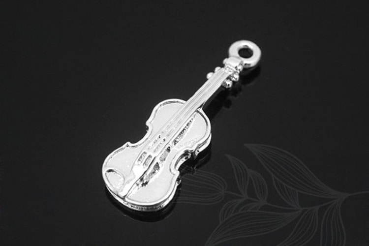[도매] M1202-백금도금 바이올린 (20개)