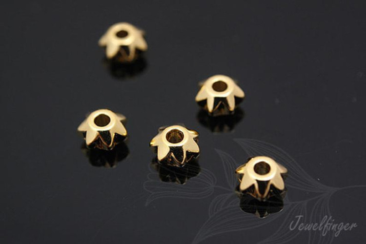 [도매] H132-금도금 별 스페이서 5mm (100개)