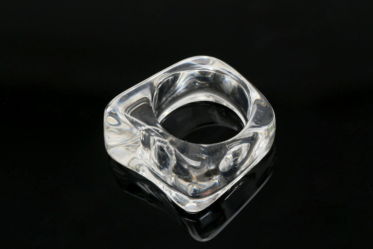H092-투명 호마이카 반지 (1개)