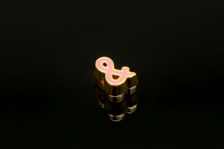 EM002-금도금 핑크 에나멜 &amp; (1개)