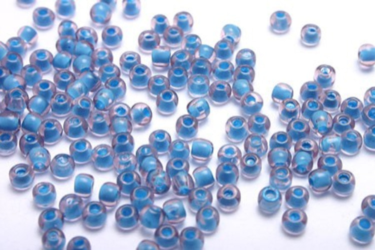 [도매] E087-2.1mm 마쯔노 씨드비즈 블루 컬러라인 (200g)